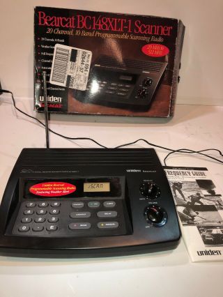 Vintage Uniden Bearcat Bc148xlt 20 Channel Scanner Featuring Weather Alert