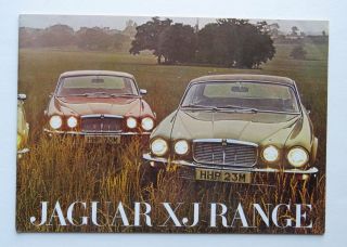 1975 Jaguar Xj Brochure Xj6l Xj6c Xj12l Xj12c Vintage