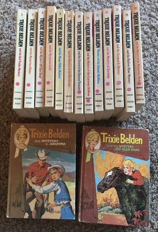 15 Trixie Belden Mystery Books Vintage