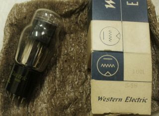 Western Electric 102l Triode Vacuum Tube,  Short Pin,  1958 Vintage