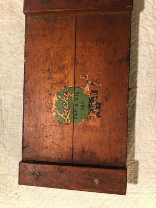 Vintage Lucky No.  2 Comb.  Round Die Screw Plate Set In Wood Case
