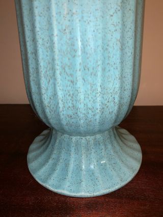 Large Vintage Mid Century Retro Turquoise RED WING POTTERY VASE,  M - 1526 2