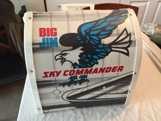 Vintage 1973 Mattel Big Jim Sky Commander Airplane Vinyl Playset For Figures