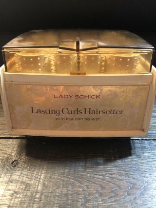 Vintage Lady Schick Lasting Curls Hairsetter W/beautifying Mist Model 71 - 1