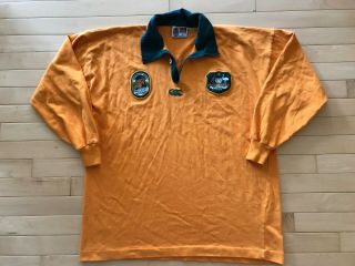 Vintage 1992 Canterbury Nz Australia Wallabies Rugby Shirt Jersey Xxl Jersey