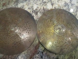 12 VINTAGE MUSIC BOX METAL DISCS 7 - 1/2 INCHES ROUND - SYMPHONION - GERMANY 5