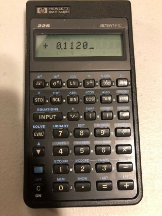 Hewlett Packard Hp 22s Vintage Scientific Calculator Made In Usa