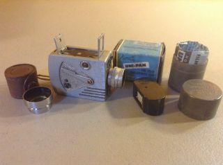 Vintage Universal Minute 16 Small Subminiature Spy Film Camera W/ Film & Lens