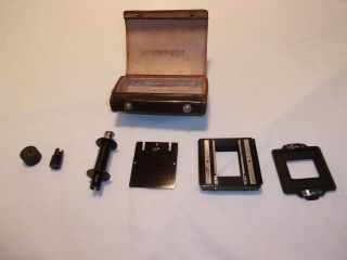 Complete Yashica 120mm 635 Tlr Camera 35mm Conversion Adapter Kit W Case