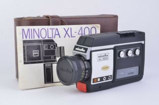 Exc,  Minolta Xl - 400 S8 Movie Camera,  Case,  Instructions,