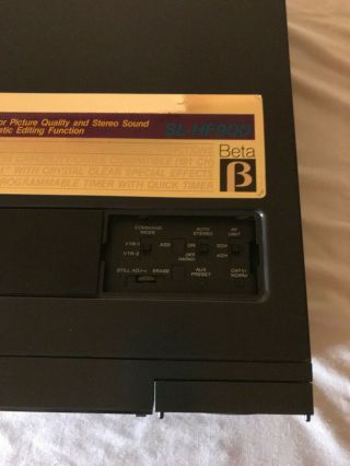 SONY SL HF900 Beta Hi - Fi VCR 3