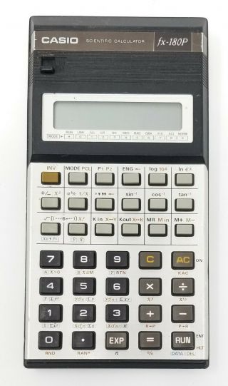 Casio Fx - 180p Programmable Scientific Calculator Vintage