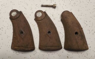 (3) Smith & Wesson S&w Pre - War K Frame Service Grip Panels