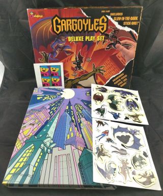 Vintage Colorforms Gargoyles Cartoon Deluxe Play Set