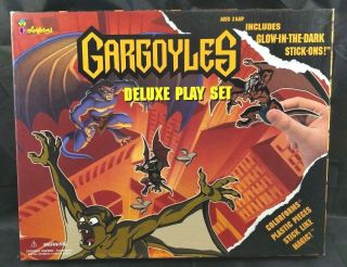 Vintage Colorforms Gargoyles Cartoon Deluxe Play Set 4