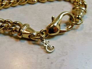 VINTAGE BURBERRYS HEAVY GOLD PLATED CURB CHAIN 2