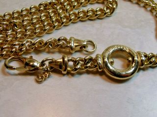 VINTAGE BURBERRYS HEAVY GOLD PLATED CURB CHAIN 3