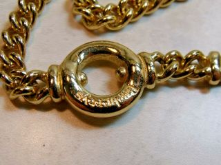 VINTAGE BURBERRYS HEAVY GOLD PLATED CURB CHAIN 4