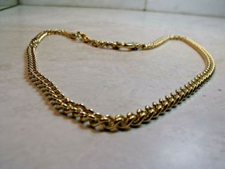 VINTAGE BURBERRYS HEAVY GOLD PLATED CURB CHAIN 6