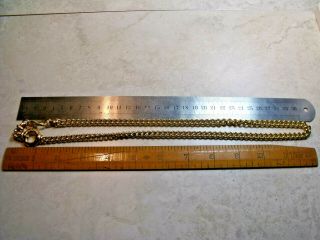 VINTAGE BURBERRYS HEAVY GOLD PLATED CURB CHAIN 8