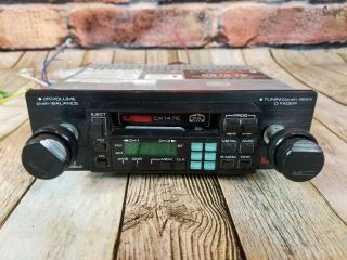 Vintage 2 Knob Mei Tuner Cassette Tape Deck Car Stereo