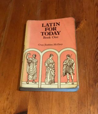 Vintage Paperback Book - Latin For Today Book 1 By Mason D.  Gray & Jenkins