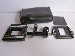 Yashica 120mm 635 TLR Camera 35mm Conversion Adapter Kit w Case.  Complete. 2