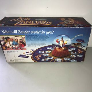 Vintage 1992 Milton Bradley Game Ask Zandar Electronic Fortune Telling Complete 2