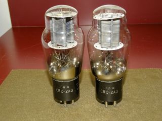 Pair,  Rca Type 2a3 Radio/audio Amplifier Tubes,  Strong On Amplitrex
