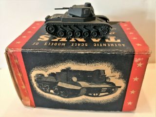Vintage Ww Ii Cast Iron Authenticast German Pzkwii Tank 5105 Mib
