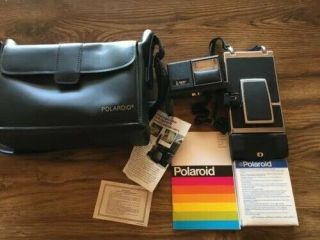 Polaroid Sx - 70 Sonar One Step Land Camera With Case & Film