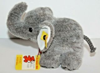 Vintage Steiff Jumbo Elephant 1451/12 W/ Ear Tag & 2 Other Tags