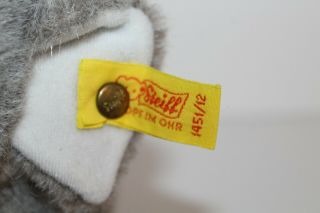 Vintage Steiff Jumbo Elephant 1451/12 w/ Ear Tag & 2 Other Tags 7