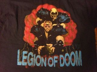 Wwf Road Warriors T Shirt Legion Of Doom Animal Hawk Wwe Size Large Vintage