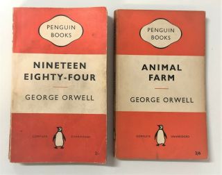 Vintage Penguin Classic Animal Farm Nineteen Eighty - Four George Orwell 1955