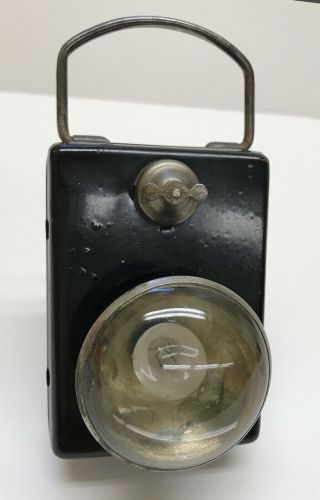 Vintage Hiking Or Biking Light That Hangs From Button On Wearer’s Clothing