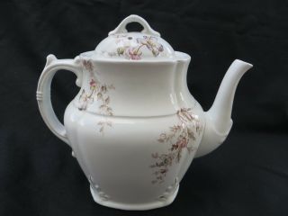 Vintage J & G Meakin Hanley England Ironstone China Teapot with Floral Pattern 2