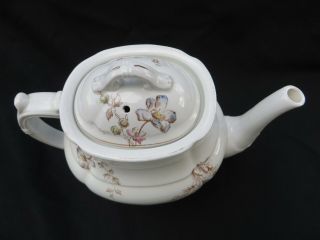 Vintage J & G Meakin Hanley England Ironstone China Teapot with Floral Pattern 3