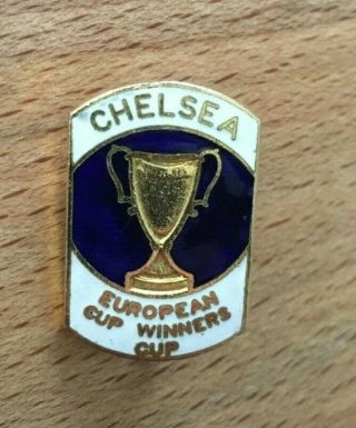 Chelsea - European Cup Winners Cup - Vintage Old Coffer Enamel Old Badge/pin