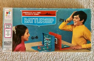 Vintage Battleship 1971 Milton Bradley Board Game,  Ex