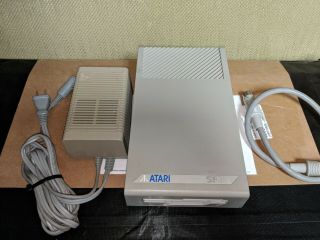 Atari Sf314 Dsdd St Floppy Drive W/power & Cable