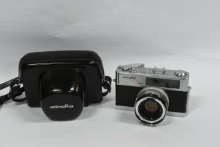 Minolta Hi - Matic 7s 35mm Film Camera With 45mm 1.  8 Lens - Rangefinder Camera