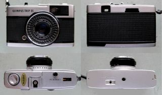 Vintage 35mm Viewfinder camera OLYMPUS TRIP 35 w.  D.  Zuiko 2.  8/40mm 2