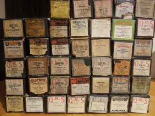 40 Vintage Piano Player Piano Rolls