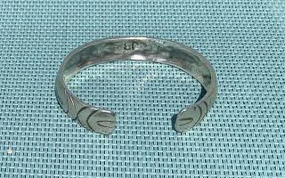 vintage sterling silver Navajo bracelet signed 5