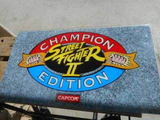 Vintage Arcade Marquee Street Fighter Ii Capcom Large