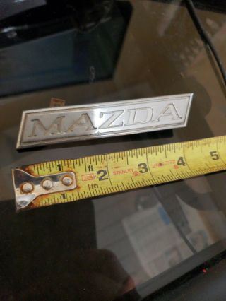 Vintage Mazda Rx 2 Rx 3 Metal Mazda Emblem