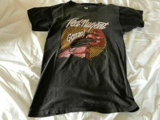 Vintage Ted Nugent Gonzo tour concert t - shirt 1978 2