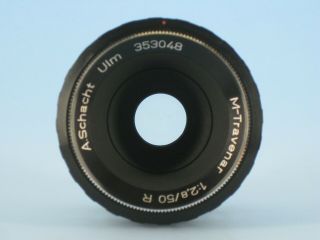 A.  Schacht Ulm M - Travenar f2.  8/50mm MACRO lens,  Exakta mount 5
