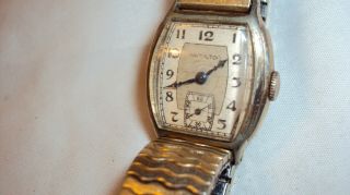 Antique Hamilton 987 - E 17 Jewel Mens Dress Watch 10k Gold Filled Parts Repair